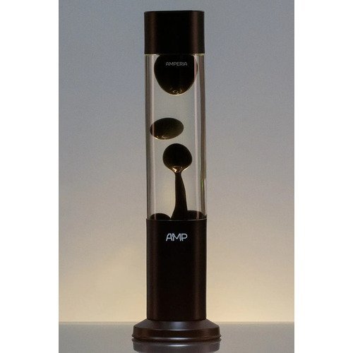 Лава-лампа MotionLamps Amperia Tube Черная/Прозрачная, 39 см