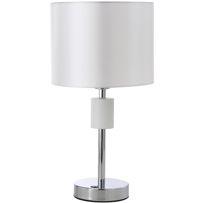 Настольная лампа Crystal Lux Maestro LG1 Chrome Белая Хром
