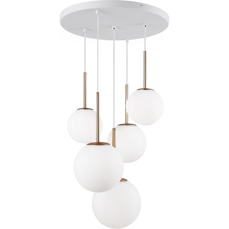 Подвесной светильник Maytoni Modern Basic form MOD321PL-05G Белый Золото