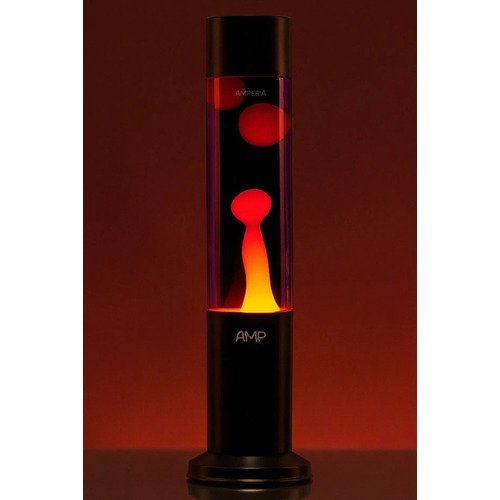 Лава-лампа MotionLamps Amperia Tube Оранжевая/Фиолетовая, 39 см, черная