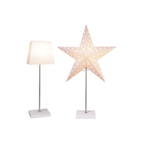 Декоративный светильник Звезда со сменным плафоном, белый, 43х65 см