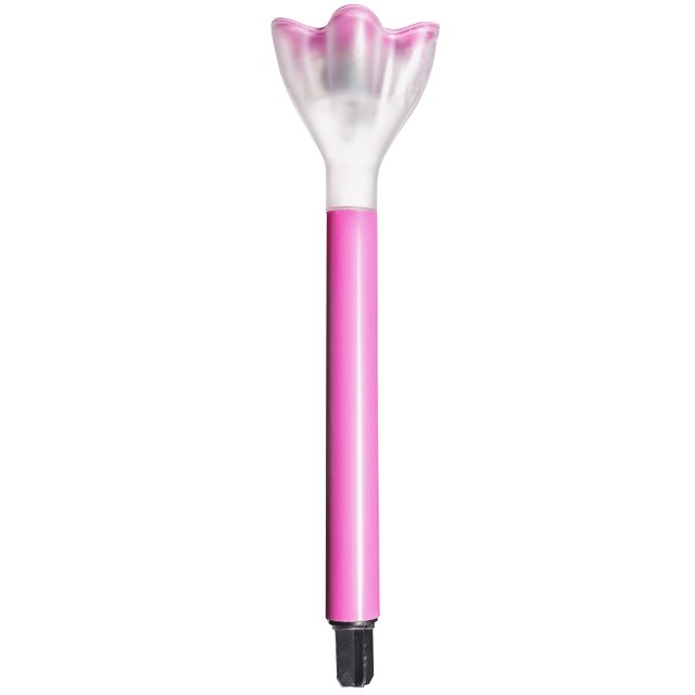 светильник на солнечной батарее UNIEL Pink Crocus 30,5см пластик розовый