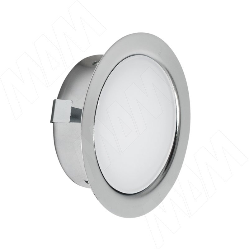 SOLO Светодиодный светильник точечный врезной, хром, 12V, нейтральный белый 4000К, 4W (SL65-CH-W-4-0)