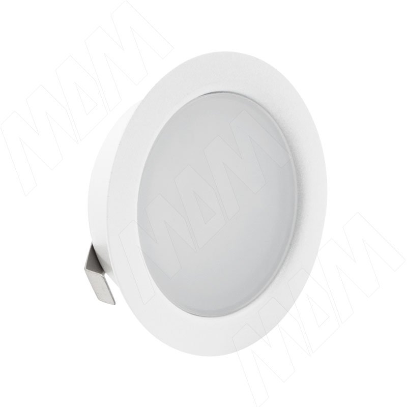 SOLO Светодиодный светильник точечный врезной, белый матовый, 12V, нейтральный белый 4000К, 4W (SL65-WT-W-4-0)