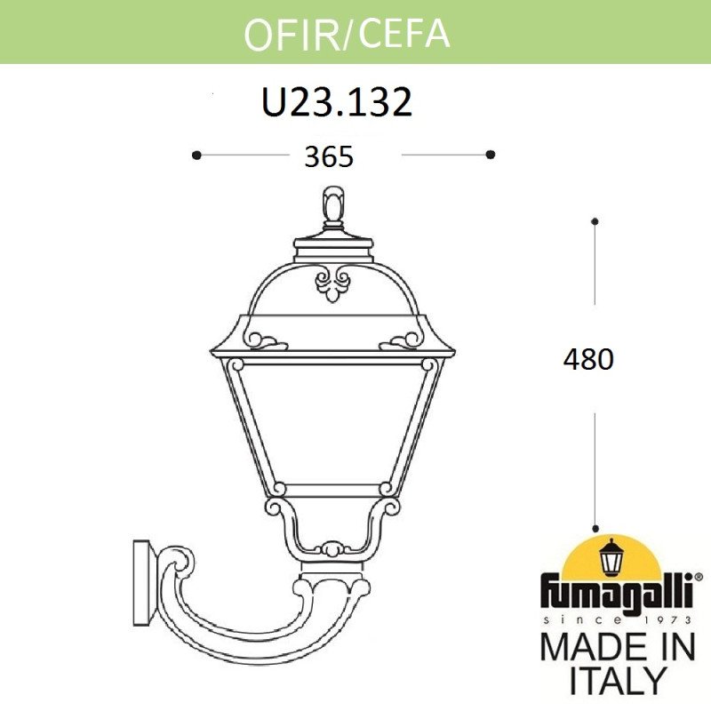 Светильник настенный Fumagalli U23.132.000.BYF1R