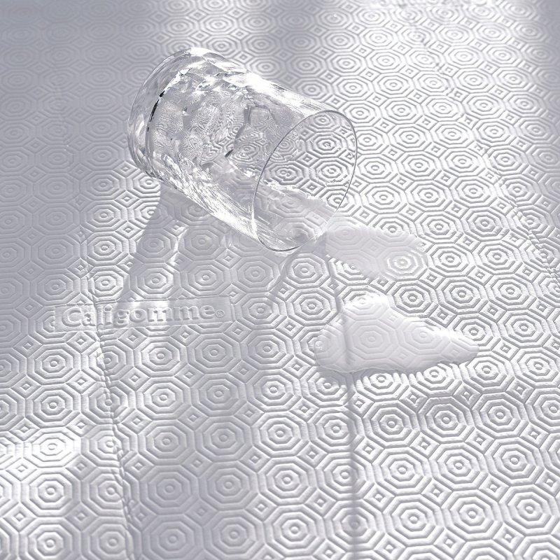 Подстилка защитная под скатерть для прямоугольного или овального стола качество Люкс 105 x 180 см белый